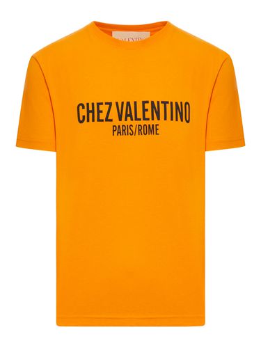 Chez Valentino Print Cotton T-shirt - Valentino Garavani - Modalova