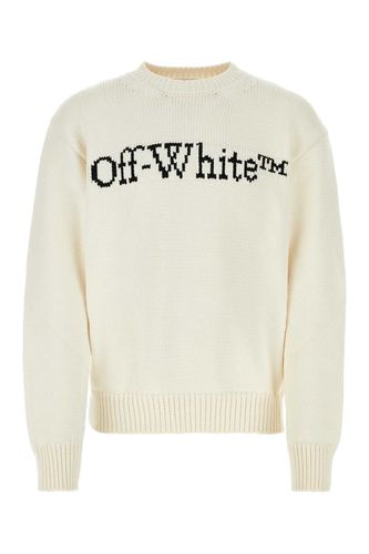 Ivory Cotton Blend Sweater - Off-White - Modalova
