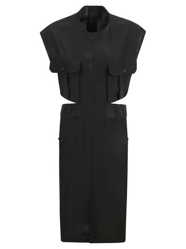 Cut-out Oversized Crewneck Dress - Saint Laurent - Modalova