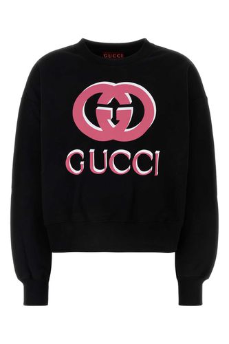 Gucci Black Cotton Sweatshirt - Gucci - Modalova