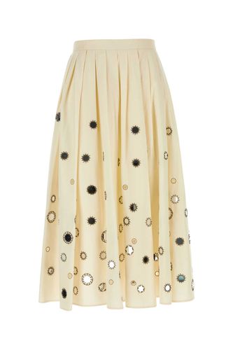 Prada Cream Cotton Skirt - Prada - Modalova