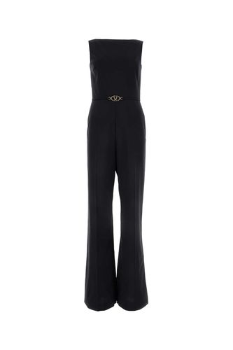 Blue Wool Blend Jumpsuit - Valentino Garavani - Modalova