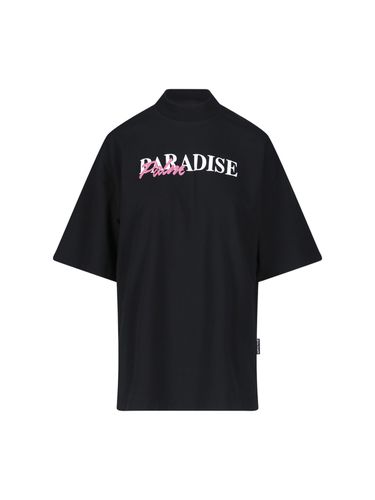 Cotton Oversize T-shirt - Palm Angels - Modalova