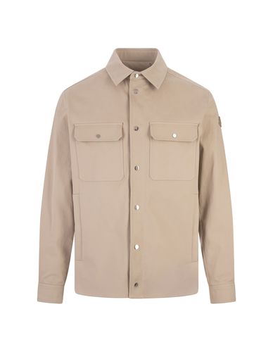 Moncler Light Beige Cotton Shirt - Moncler - Modalova