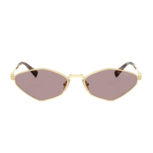 Mu 56zs Miu Regard 5ak20i Gold Sunglasses - Miu Miu - Modalova