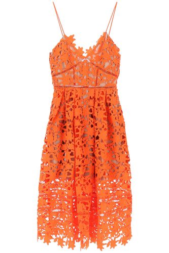 Azaelea Floral Lace Midi Dress - self-portrait - Modalova