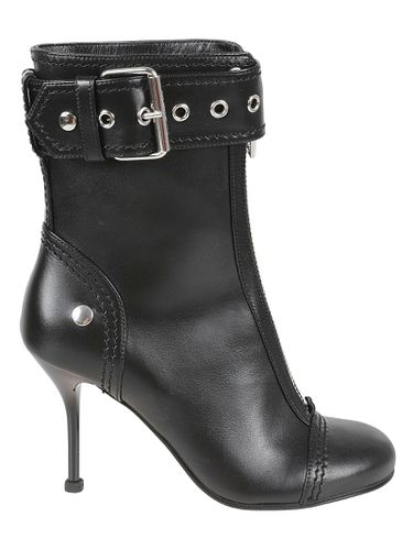 Side Buckled Zip Stiletto Boots - Alexander McQueen - Modalova