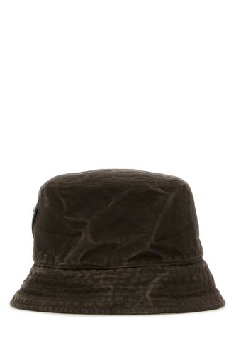 Prada Brown Cotton Bucket Hat - Prada - Modalova