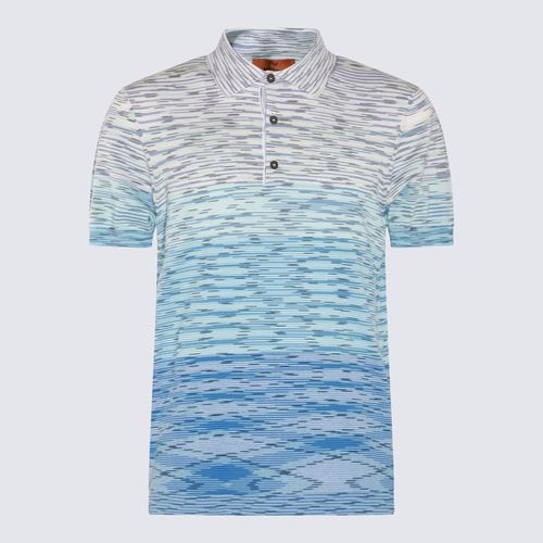 Blue Multicolour Cotton Polo Shirt - Missoni - Modalova