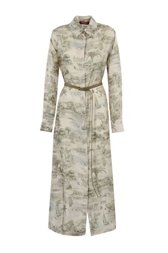 Svelto Shirt Dress In Silk With Print - Max Mara Studio - Modalova