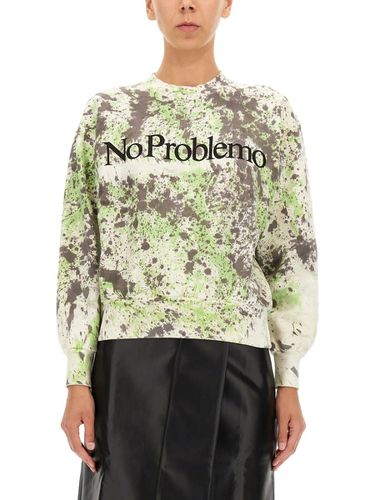 Aries Printed Sweatshirt - Aries - Modalova