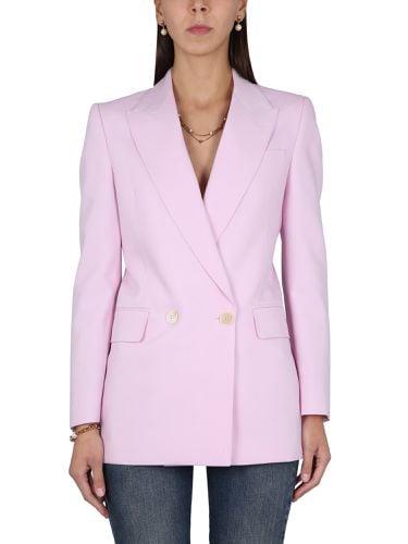 Wool Double Breasted Jacket - Alexander McQueen - Modalova