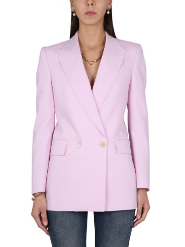 Wool Double Breasted Jacket - Alexander McQueen - Modalova