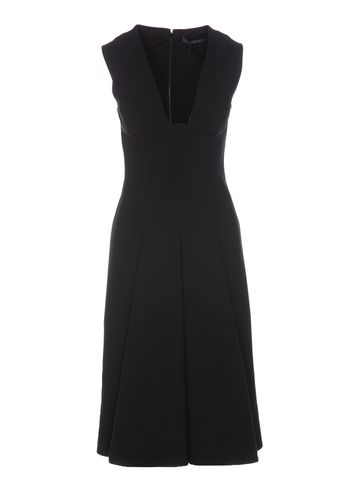 Pleated Sleeveless Midi Dress - Versace - Modalova