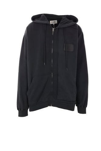 Numbers Patch Zipped Drawstring Hoodie - MM6 Maison Margiela - Modalova