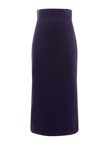 Violet Purple Velvet Skirt - Philosophy di Lorenzo Serafini - Modalova