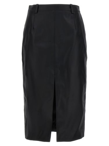 Saint Laurent Shiny Gabardine Skirt - Saint Laurent - Modalova