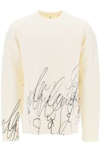 Scribble Print Wool Cotta Pullover - OAMC - Modalova