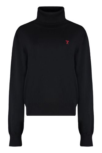 Turtleneck Merino Wool Sweater - Ami Alexandre Mattiussi - Modalova