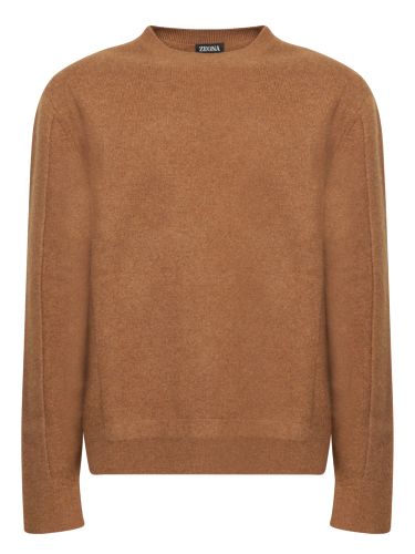 Zegna Brown Wool Sweater - Zegna - Modalova