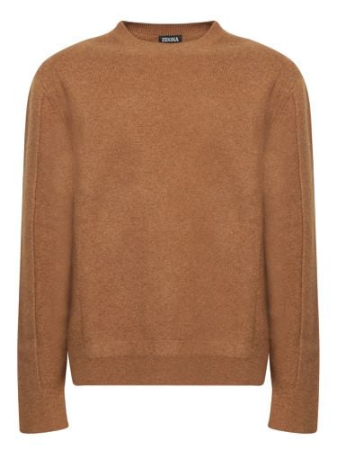 Zegna Brown Wool Sweater - Zegna - Modalova