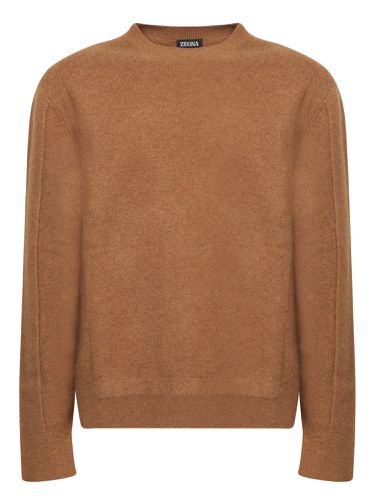 Zegna Brown Wool Sweater - Zegna - Modalova