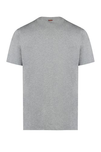 Zegna Logo Cotton T-shirt - Zegna - Modalova