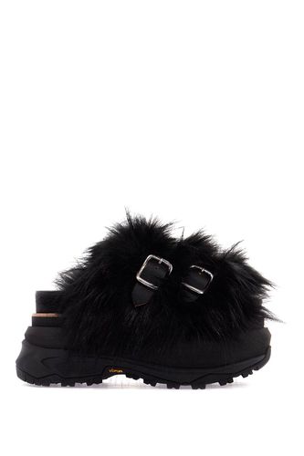 Sacai Slides With Faux Fur Strap - Sacai - Modalova