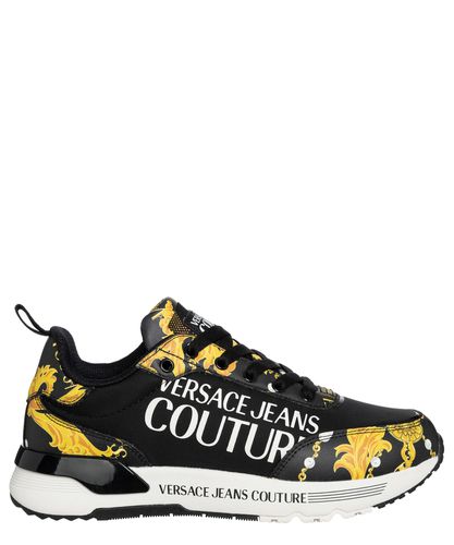 Dynamic Chain Couture Leather Sneakers - Versace Jeans Couture - Modalova