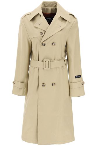 Cotton Double-breasted Trench Coat - HommeGirls - Modalova