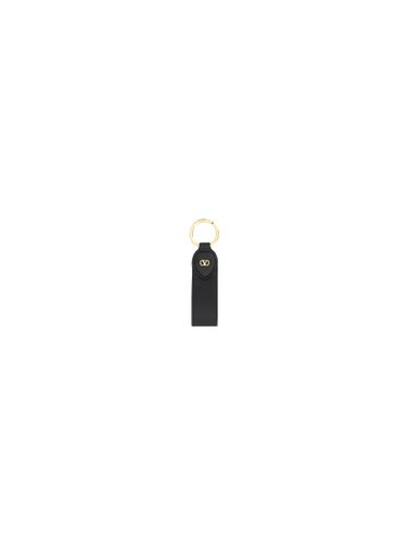 Valentino Garavani Leather Keychain - Valentino Garavani - Modalova