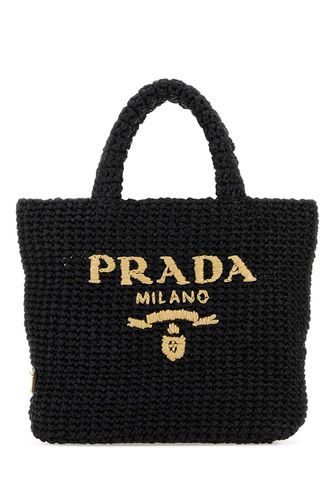 Prada Black Straw Handbag - Prada - Modalova