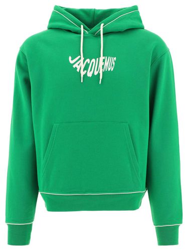 Logo Printed Drawstring Hoodie - Jacquemus - Modalova