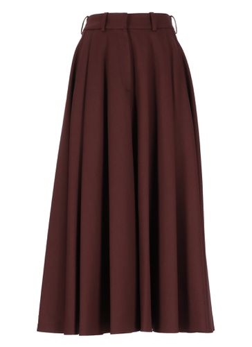 Wool Pleated Skirt - Elisabetta Franchi - Modalova