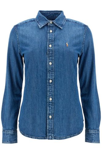 Slim Fit Denim Shirt - Polo Ralph Lauren - Modalova