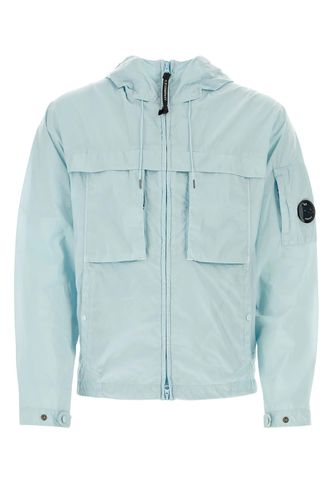 C. P. Company Pastel Light Blue Nylon Windbreaker - C.P. Company - Modalova