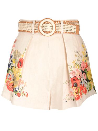 Alight Floral Printed Belted Tuck Shors - Zimmermann - Modalova