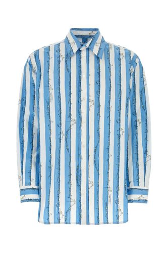 Bottega Veneta Printed Poplin Shirt - Bottega Veneta - Modalova