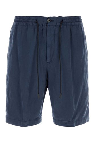 Blue Lyocell Blend Bermuda Shorts - PT Torino - Modalova