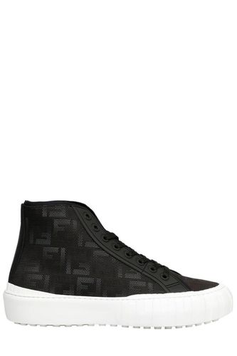 Fendi Ff Flash High-top Sneakers - Fendi - Modalova