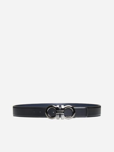 Gancini Leather Reversible Belt - Ferragamo - Modalova