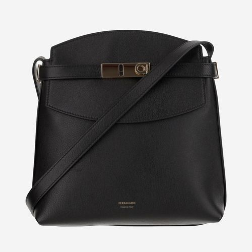 Calfskin Leather Hug Shoulder Bag - Ferragamo - Modalova