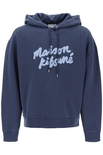 Hooded Sweatshirt With Embroidered Logo - Maison Kitsuné - Modalova
