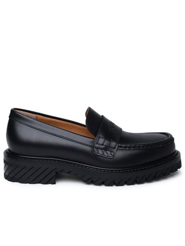 Off-White Black Leather Loafers - Off-White - Modalova