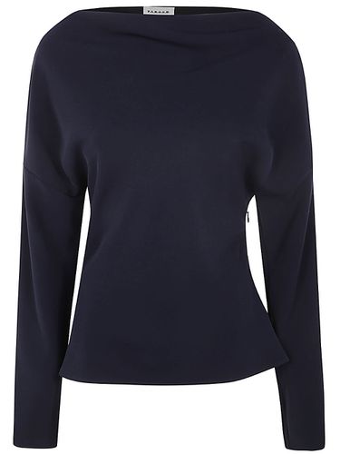 Long Sleeve Blouse With Dropping Neckline - Parosh - Modalova