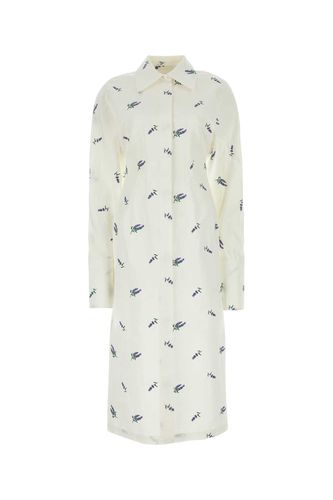 Embroidered Linen Blend Briose Shirt Dress - SportMax - Modalova