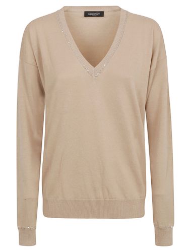 Fabiana Filippi V-neck Sweatshirt - Fabiana Filippi - Modalova