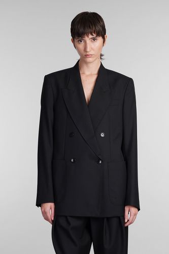 Laneus Blazer In Black Wool - Laneus - Modalova