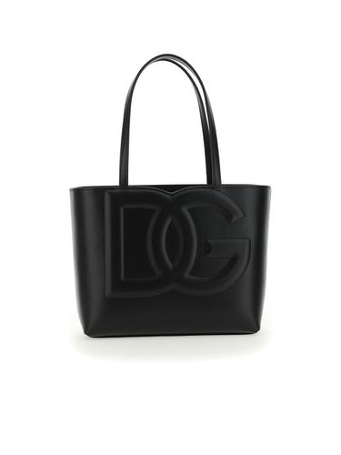 Dg Logo Embossed Small Tote Bag - Dolce & Gabbana - Modalova