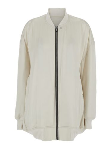 Jumbo Peter Flight Bomber Jacket In Virgin Wool Woman - Rick Owens - Modalova